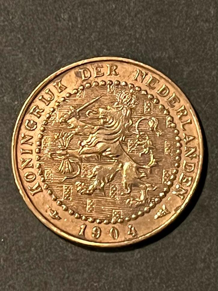 1 cent Wilhelmina uit 1904, Postzegels en Munten, Munten | Nederland, 1 cent, Koningin Wilhelmina, Ophalen of Verzenden