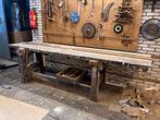 Grote oude timmermans werkbank vintage retro houten werkbank, Doe-het-zelf en Verbouw, Werkbanken, Ophalen, Gebruikt, Bankschroef