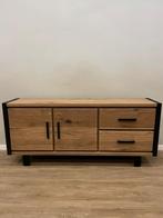 Eiken dressoir Brooklyn 210cm Happy At Home €899,-!, Nieuw, Ophalen of Verzenden, Minder dan 100 cm, Metaal
