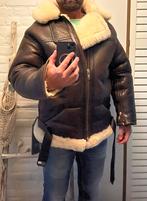 Originele RAF pilotenjas / lammycoat / leer, Kleding | Heren, Jassen | Winter, Maat 52/54 (L), RAF, Bruin, Ophalen of Verzenden