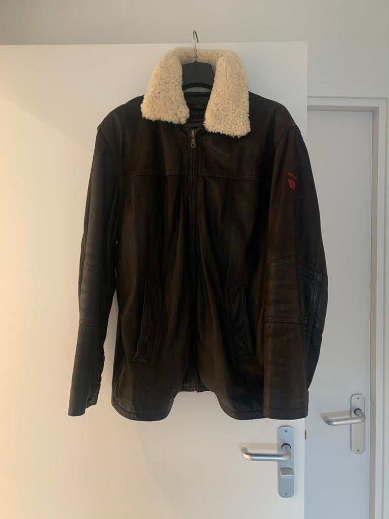 Donkervoort leren herenjas XXL/XXXL, Ophalen of Verzenden, Gedragen, Overige maten, Bruin