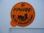 sticker oud FAHSE boer landbouw agri traktor machine retro, Verzenden, Zo goed als nieuw, Bedrijf of Vereniging