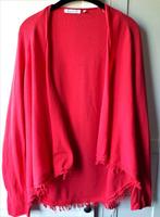 Koraal rood vestje met sierrand franje Zus van Sil maat S, Kleding | Dames, Ophalen of Verzenden, Zo goed als nieuw, Zus van Sil
