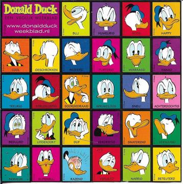 Donald Duck stickervel beschikbaar voor biedingen