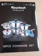 prachtige nieuwe  16 delige pannenset., Huis en Inrichting, Keuken | Potten en Pannen, Ophalen, Inductieplaat, Nieuw, Pannenset