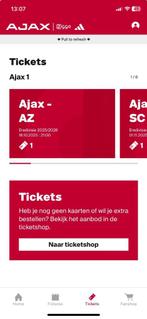 AJAX -AZ, Losse kaart, Eén persoon, Oktober