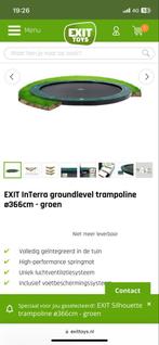 Exit Inground Trampoline 366cm, Kinderen en Baby's, Speelgoed | Buiten | Trampolines, Ophalen, Gebruikt