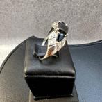 Gouden ring | 10K* | 2,19gr | witgoud saffier | 384197, Sieraden, Tassen en Uiterlijk, Ringen, Gebruikt, Ophalen of Verzenden