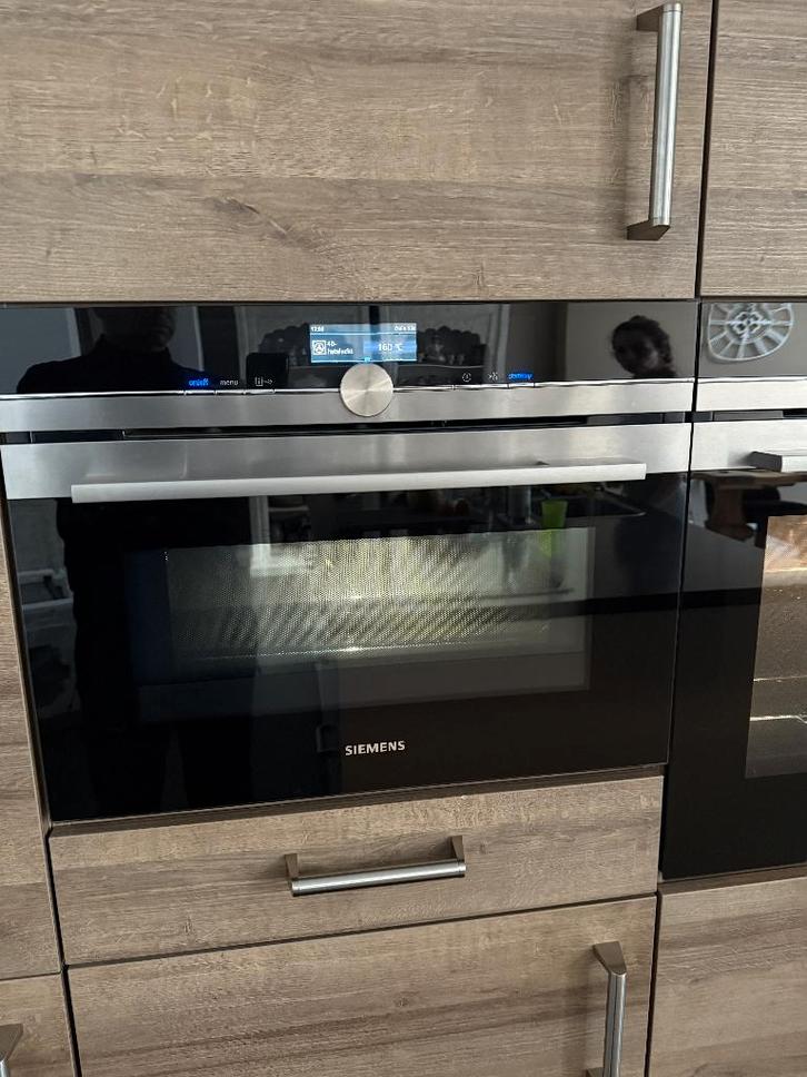 Siemens Combi oven-magnetron, Witgoed en Apparatuur, Magnetrons, Zo goed als nieuw, Inbouw, Combimagnetron, Minder dan 45 cm, Hete lucht