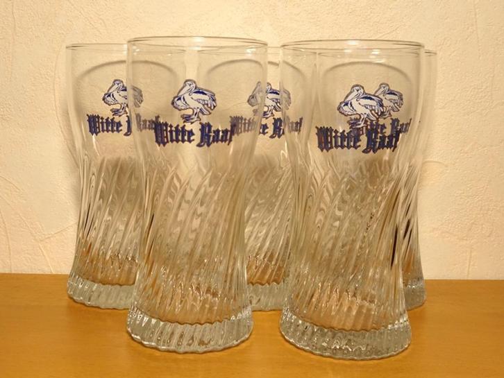 Witte Raaf bierglazen (Hertog Jan brouwerij), Verzamelen, Biermerken, Zo goed als nieuw, Glas of Glazen, Hertog Jan, Ophalen of Verzenden