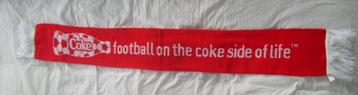 Coca-Cola voetbal sjaal shawl Hopp  Schwiiz 2008.  beschikbaar voor biedingen