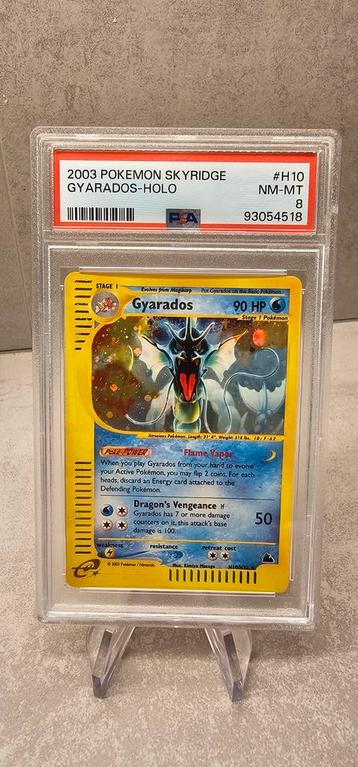 Gyarados H10 PSA 8 - Regrade Mogelijk! beschikbaar voor biedingen