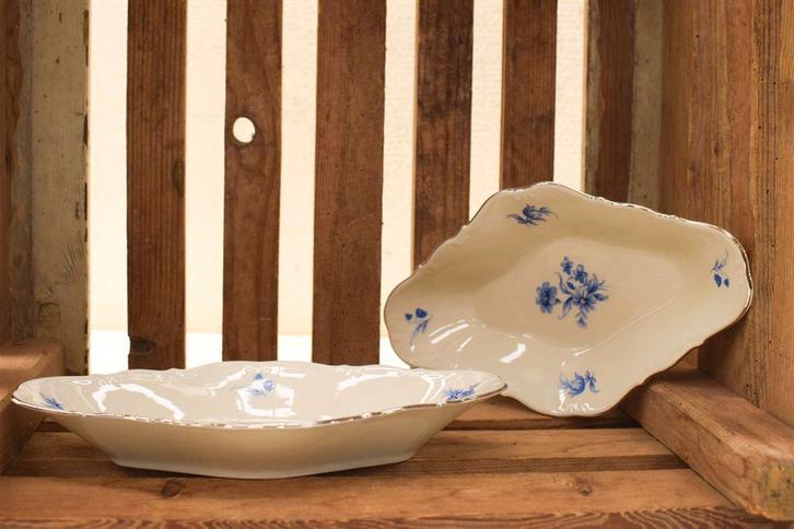 2 stuks JGZ H Handelsmerk porseleinen schaaltjes 49810, Huis en Inrichting, Keuken | Servies, Gebruikt, Bord(en), Wedgwood, Aardewerk