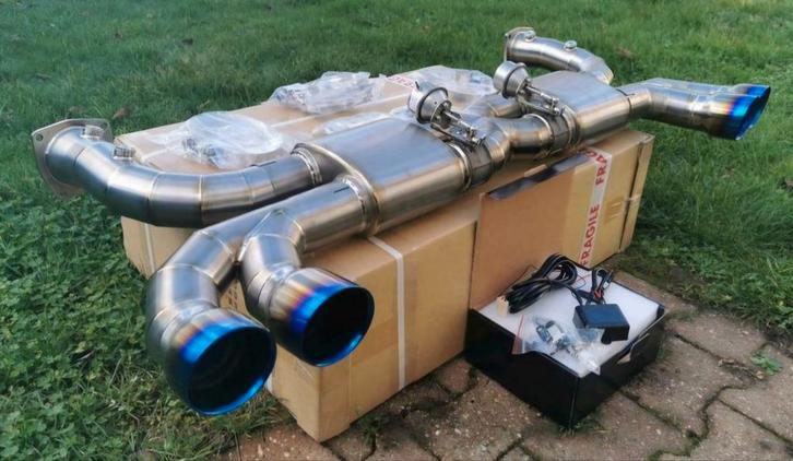 Uitlaat titanium decat systeem PORSCHE 991.1 / 991.2 TURBO S, Auto diversen, Tuning en Styling, Ophalen of Verzenden