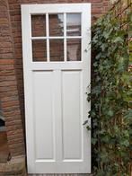 Binnen deur wit met ruitjes  83 x 210,5, Doe-het-zelf en Verbouw, Deuren en Horren, Ophalen, 80 tot 100 cm, Binnendeur, Zo goed als nieuw