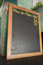 Brocante frans krijtbordje, Ophalen of Verzenden