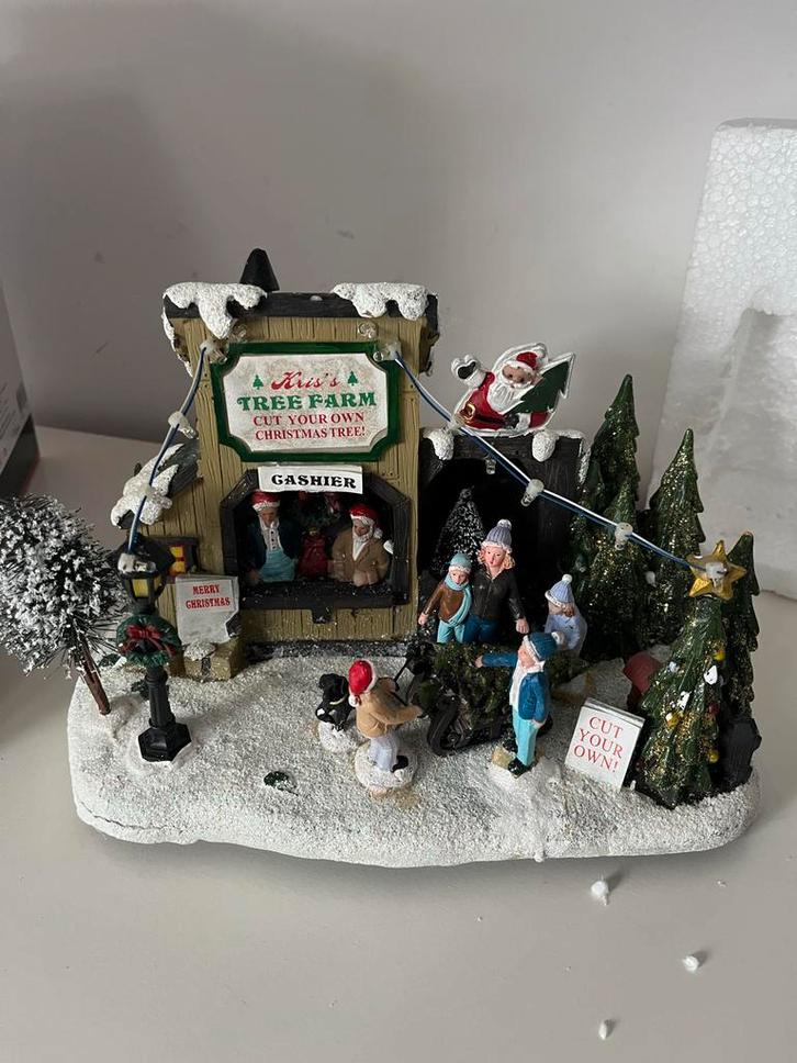 Diversieteit aan kerstspulletjes voor dorpje, Diversen, Kerst, Gebruikt, Ophalen of Verzenden