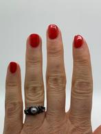 Z135 Prachtige zilveren ring Perli maat 17, Sieraden, Tassen en Uiterlijk, Ophalen of Verzenden, Zo goed als nieuw, X, Dame