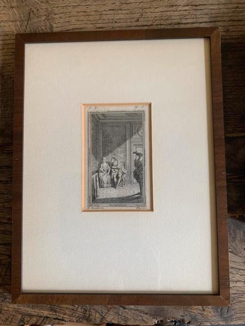 Ets uit de uitgave van 1777 van de Decamerone (1353), Antiek en Kunst, Kunst | Etsen en Gravures, Ophalen of Verzenden