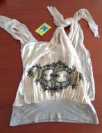 Jorando Italy designer zijden top, maat 34 Nieuw, kaartje, Verzenden, Nieuw, Zonder mouw, Maat 34 (XS) of kleiner