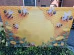 Doek met een afbeelding van bijen. 1.00 bij 1.50 m, Ophalen of Verzenden, Zo goed als nieuw, Versiering