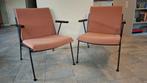 Twee oase fauteuils (vintage) Rietveld, Huis en Inrichting, Fauteuils, Ophalen, 75 tot 100 cm, Metaal, 50 tot 75 cm