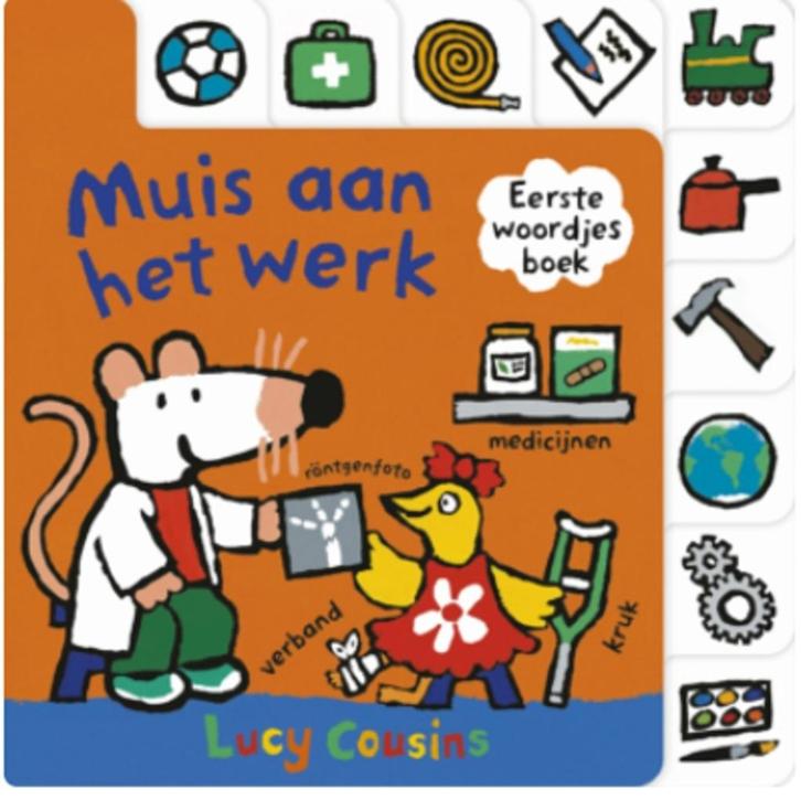 Muis aan het werk - Lucy Cousins, Boeken, Kinderboeken | Baby's en Peuters, Zo goed als nieuw, 3 tot 4 jaar, Ophalen of Verzenden