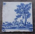18 de eeuw Bodemvondst Tegel Wandtegel Delftse Delft, Antiek en Kunst, Ophalen of Verzenden