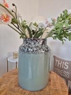 Mooie lichtmintgroen vaas van HEMA, 50 tot 75 cm, Blauw, Aardewerk of Porselein, Ophalen of Verzenden