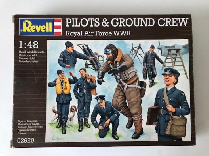 ROWASP OUTLET | Revell 1/48 02620 Pilots & Crew | NIET COMPL, Hobby en Vrije tijd, Modelbouw | Figuren en Diorama's, Gebruikt