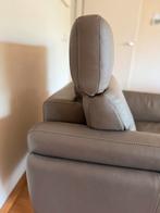 Italiaanse leren fauteuil met verstelbare hoofdsteun, Ophalen, 100 tot 125 cm, Leer, Zo goed als nieuw