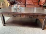Eikenhouten Salontafel met Lades, Gebruikt, 100 tot 150 cm, Eikenhout, Ophalen of Verzenden