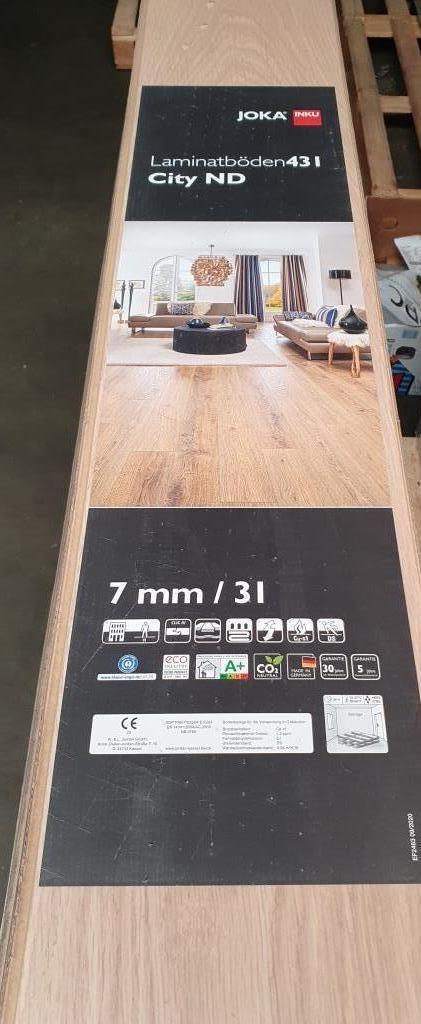 12,4m2 laminaat Joka Deluxe CITY V4 431ND 4839 Oak authentic, Huis en Inrichting, Stoffering | Vloerbedekking, Nieuw, Laminaat