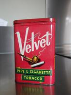 Velvet Pipe & Cigarette Tobacco blikje - Vintage jaren 40-50, Ophalen of Verzenden, Overige soorten, Overige gebieden, Kunstobject
