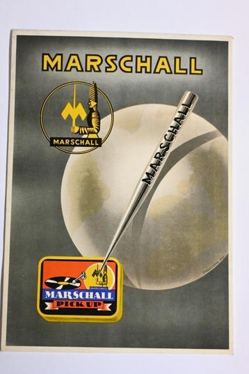 marschall pick up naalden platenspeler naald reclame bord beschikbaar voor biedingen