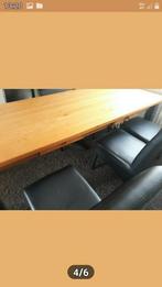 Grene tafel 2.20 x 90 cm voor binnen of buiten, Huis en Inrichting, Tafels | Eettafels, Ophalen, 50 tot 100 cm, Zo goed als nieuw