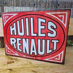 Renault emaille reclamebord  , dubbelzijdig, Ophalen of Verzenden, Gebruikt, Reclamebord