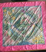 Hermès Jardin Enchanté carré 9090 cm  roze collector’s item, Ophalen of Verzenden, Zo goed als nieuw, Maat 46/48 (XL) of groter