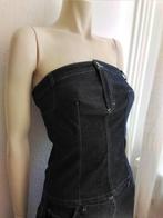 Heel gave vintage strapless jeanstop Tark maat 34 36, Ophalen of Verzenden, Zo goed als nieuw, Maat 34 (XS) of kleiner, Lange mouw