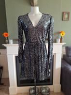 Rinascimento paillet glitter jurk S 36 gratis verz, Kleding | Dames, Jurken, Verzenden, Zwart, Rinascimento, Zo goed als nieuw