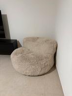 Beige Furry Zitzak / Poef, Ophalen of Verzenden, Zo goed als nieuw, Beige, Zitzak