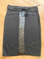 Mooi rokje katoen/cashmere XS, Kleding | Dames, Verzenden, Zwart, Zo goed als nieuw, Knielengte