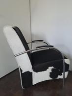 Stoel/ Fauteuil Koeienhuid, Huis en Inrichting, Ophalen of Verzenden, Zo goed als nieuw, Minder dan 75 cm, 50 tot 75 cm