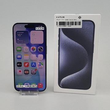 iPhone 15 Pro 128GB Titanium Blue beschikbaar voor biedingen