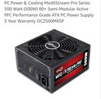 OCZ ModXStream Pro 500W Voeding, Computers en Software, Interne voedingen, Ophalen of Verzenden, Gebruikt