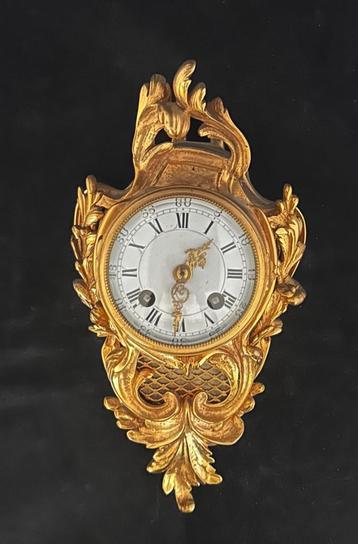 Bijzonder mooi Frans cartel klokje met slagwerk. €675,- beschikbaar voor biedingen