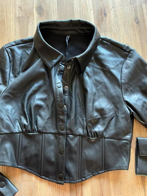 FBSister blouse/jas zwart mooie model mt XL, Kleding | Dames, Jassen | Zomer, Zo goed als nieuw, Maat 46/48 (XL) of groter, Zwart