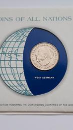 2 MARK 1978 D - COINS OF ALL NATIONS- FRANKLIN MINT + POSTZE, Postzegels en Munten, Ophalen of Verzenden, Duitsland, Setje