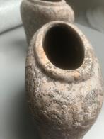 2 decoratieve vazen/potten, Huis en Inrichting, Woonaccessoires | Vazen, Gebruikt, Overige kleuren, Ophalen of Verzenden, Glas