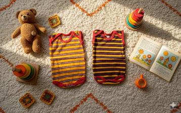 Vintage babyrompers rompers babypakjes badstof nieuw 13060 beschikbaar voor biedingen